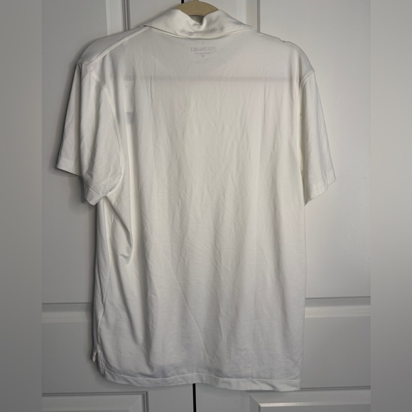 J.Crew NWT Performance White Short Sleeve Polo Shirt Men’s Medium - Picture 2 of 4